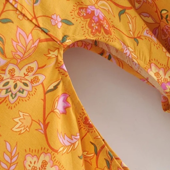 Sunny Days Vintage Style Short Kimono Boho Wrap - Picture 9 of 11